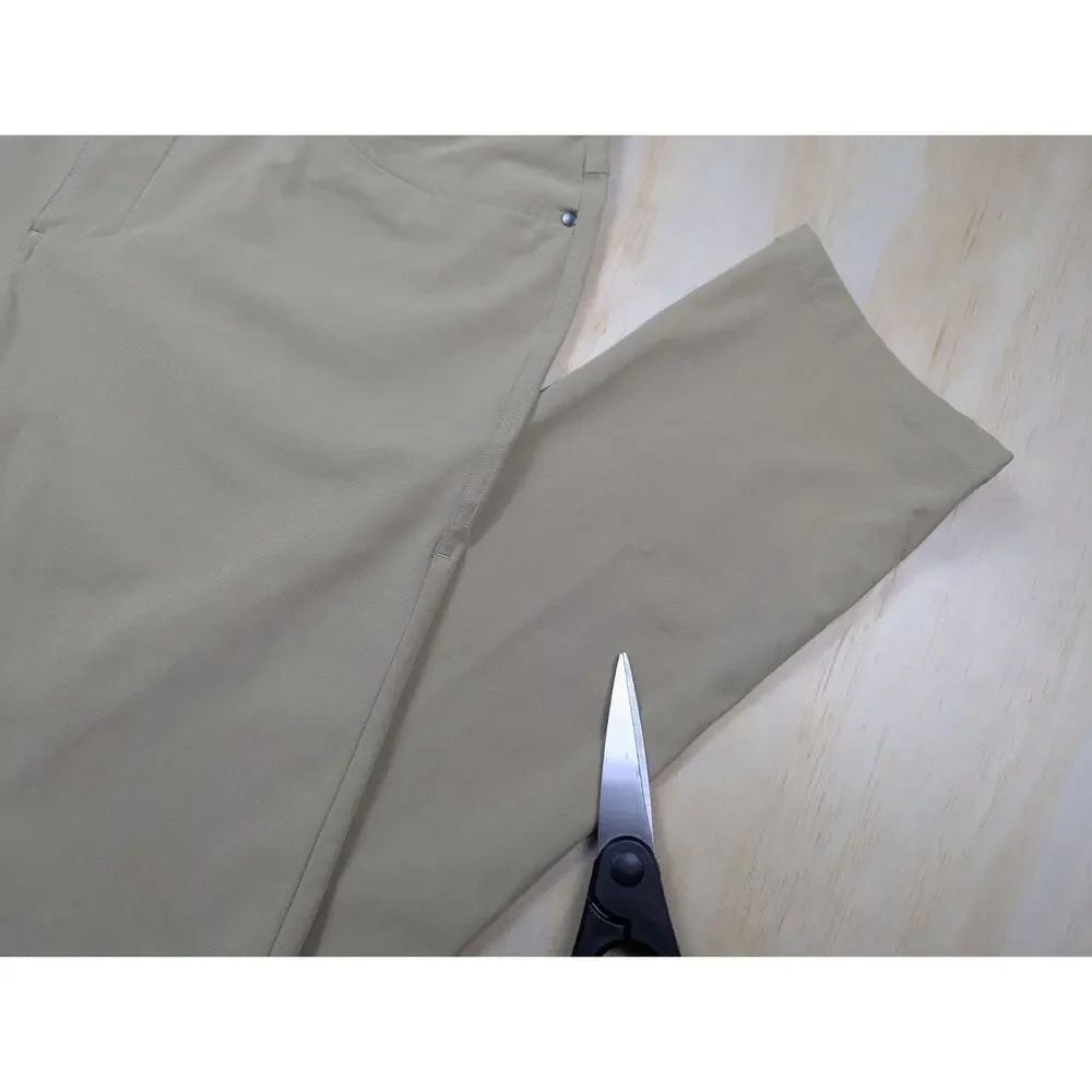 Lululemon Men's 34 ABC 5-Pocket Pant Khaki Tan Warpstreme Flawed